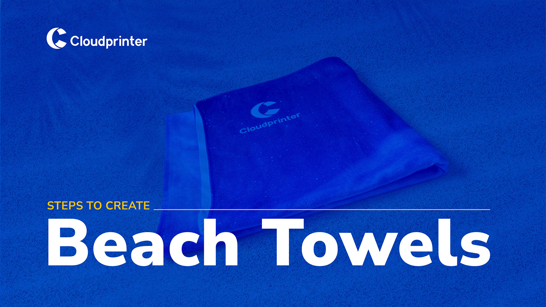 Print custom Beach Towels with Cloudprinter.com