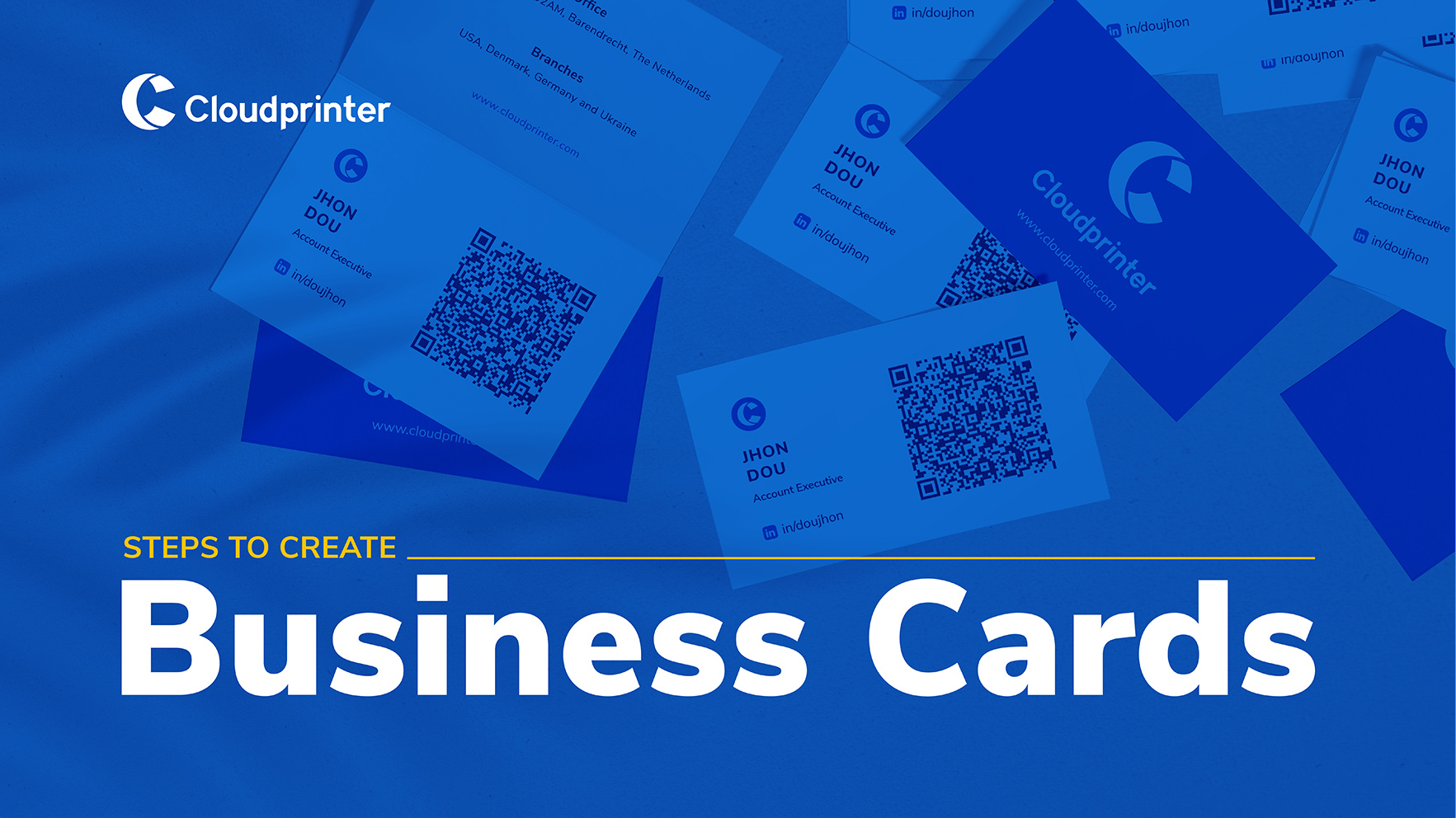 Print custom business cards on demand